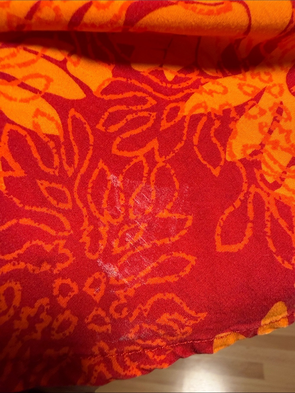 Manuhealii Red & Orange Floral Slip Dress. Pls see pics/description. - Picture 7 of 8